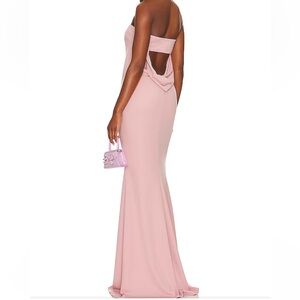 Katie May X Revolve Mary Kate Gown in Rose Quartz 0
